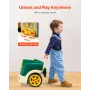 Motor Toy Kids Mechanic Car Repair Set med aftagelige dele grøn