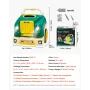 Motor Toy Kids Mechanic Car Repair Set med aftagelige dele grøn