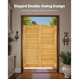 Swinging Cafe Doors 81.3x106.7 cm Arched Top Pine Wood with Hinges Log