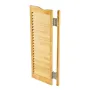 Swinging Cafe Doors, Arched Top Interior Saloon Doors 81.3 x 106.7 cm, Double Action Made of Pine Wood, with Hinges & Hardware, 