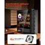 Mid-Tower ATX PC Gaming Case Computer Case Box med 4 x 120 mm