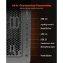 PC Gaming Case, Mid-Tower, Computer Case with High-Airflow Tempered Glass Panel, Dust Filter, 4 x 120 mm ARGB Fans, Easy Cable M