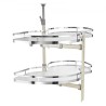 2 Tier Swing Right Blind Corner Cabinet Pull Out Soft Close Organizer