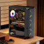 Mid-Tower ATX PC Gaming Case Computer Case Box med 4 x 120 mm