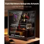 PC Gaming Case Mid-Tower Computer Case med 2 fans til ATX