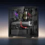 PC Gaming Case Mid-Tower Computer Case med 2 fans til ATX