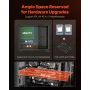 Mid-Tower PC Case, Dual Chamber, Gaming Computer Case with Tempered Glass Panels, Magnetic Dust Filter, Cable Management, for GP