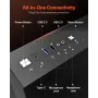Mid-Tower ATX PC Case Dual Chamber Gaming Computer Case No Fan