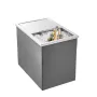 Drop in Ice Chest, 18"L x 12"W x 15"H (455 x 305 x 385 mm) Stainless Steel Drop in Cooler, 27.1L Commercial Ice Bin with Sliding