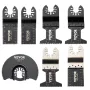 50 PCS Oscillating Saw Blades, Quick Release Multitool Blades Kit, HCS Tool Blades for Wood Plastic Metal Nails Bolts, Compatibl