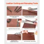 Læderarbejdsværktøj Kit 38 PCS Gravering af