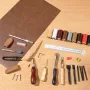 Læderarbejdsværktøj Kit 38 PCS Gravering af