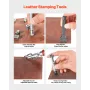 Læderarbejdsværktøj Kit 61 PCS Gravering af