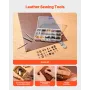 Læderarbejdsværktøj Kit 61 PCS Gravering af