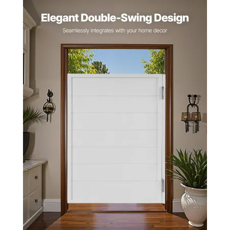 Swinging Cafe Doors 81.3x106.7 cm fyrretræ hvid med hængsler og