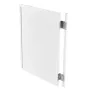Swinging Cafe Doors, Single Indoor Saloon Doors 81.3 x 106.7 cm, Square Design Made of Pine Wood, with Hinges & Hardware Kit, Ea