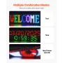 Programmable LED Sign, P10 Full Color Flexible Digital Scrolling Panel, DIY Custom Text Pattern GIF Display Board, Bluetooth APP