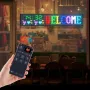 Programmable LED Sign, P10 Full Color Flexible Digital Scrolling Panel, DIY Custom Text Pattern GIF Display Board, Bluetooth APP