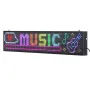 Programmable LED Sign, P10 Full Color Flexible Digital Scrolling Panel, DIY Custom Text Pattern GIF Display Board, Bluetooth APP