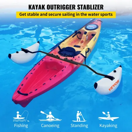 Kajak Outrigger Stabilizer, 2 stk, PVC oppustelig urigger float