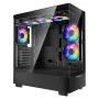 Mid-Tower ATX PC Gaming Case Computer Computer med 6 x 120 mm