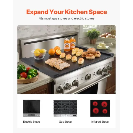 Noodle Board komfur Cover Pine Wood Top Cover Kitchen Electric