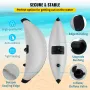 Kayak Outrigger Stabilizer, 2 PCS, PVC Inflatable Outrigger Float with Sidekick Arms Rod, Standing Float Stabilizer System Kit f