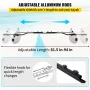 Kajak Outrigger Stabilizer, 2 stk, PVC oppustelig urigger float