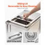 28L Rolling Ice Chest Cooler Cart Outdoor Stand Up Ice Bin on