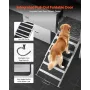 304 Stainless Steel Dog Washing Station, 154.9 cm Pet Grooming Tub with Non-Slip Low-Slope Ramp, Storage Drawer, Hot & Cold Fauc