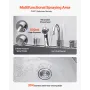 304 Stainless Steel Dog Washing Station, 154.9 cm Pet Grooming Tub with Non-Slip Low-Slope Ramp, Storage Drawer, Hot & Cold Fauc