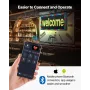 Programmable LED Sign, P5 Full Color Flexible Digital Scrolling Panel, DIY Custom Text Pattern GIF Display, Bluetooth APP Contro