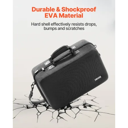 PS5 Carrying Case, Travel Bag for Playstation 5 Shockproof EVA, Soft Interior Lining & Padded Dividers for Extra Protection, Spa