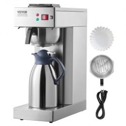 12 Cups Commercial Drip Coffee Maker with Thermal Carafe Restaurant Office