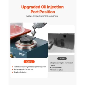 Vacuum Investing Casting Machine 290W Power 3CFM Pump Bell Jar for Jewelry