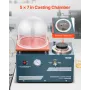 Vakuuminvesteringsstøbningsmaskine 290W Power 3CFM Pump Bell