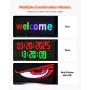 Programmable LED Sign, P10 Full Color Flexible Digital Scrolling Panel, DIY Custom Text Pattern GIF Display Board, Bluetooth APP