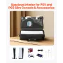 PS5 Carrying Case, Travel Bag for Playstation 5 & PS5 Slim Waterproof Nylon, Soft Interior Lining & Padded Dividers for Extra Pr