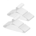 Plastic Hangers 50 Pack White Non-Slip Hangers with Triangular Structure