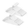 Plastic Hangers 50 Pack White Non-Slip Hangers with Triangular Structure
