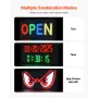 Programmable LED Sign, P6 Full Color Flexible Digital Scrolling Panel, DIY Custom Text Pattern GIF Display Board, Bluetooth APP 