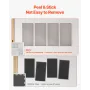 4 PCS Acoustic Panels, 2 inch Thick 23.6 x 11.8 inch Fiberglass Sound Absorbing Panels, Self-adhesive Soundproof Wall Boards, fo