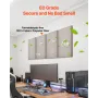 4 PCS Acoustic Panels, 2 inch Thick 23.6 x 11.8 inch Fiberglass Sound Absorbing Panels, Self-adhesive Soundproof Wall Boards, fo