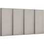 4 PCS Acoustic Panels, 2 inch Thick 23.6 x 11.8 inch Fiberglass Sound Absorbing Panels, Self-adhesive Soundproof Wall Boards, fo