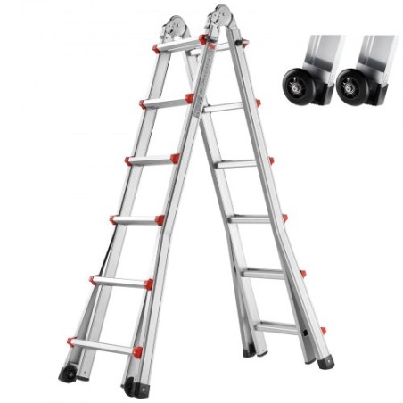 Telescoping Ladder A Frame 20 FT Extension Multi-Function for Homework