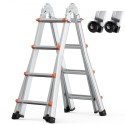 Telescoping Ladder A Frame 15 FT Extension Multi-Function for Homework