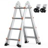 Telescoping Ladder A Frame 15 FT Extension Multi-Function for Homework