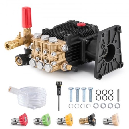 Trykskivepumpe 1 "Skaft Horisontal Triplex stemplet 4300 psi 4,4 gpm