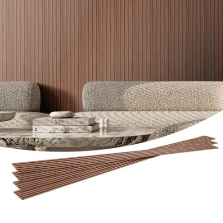 Wood Slat Acoustic Panels 8 PCS 96 x 6 inch WPC for Modern Wall Grey Oak