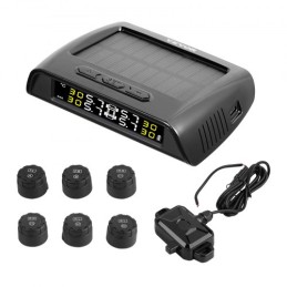 RV Tire Pressure Monitoring System Real Time Solar Trailer TPMS 6 Sensors